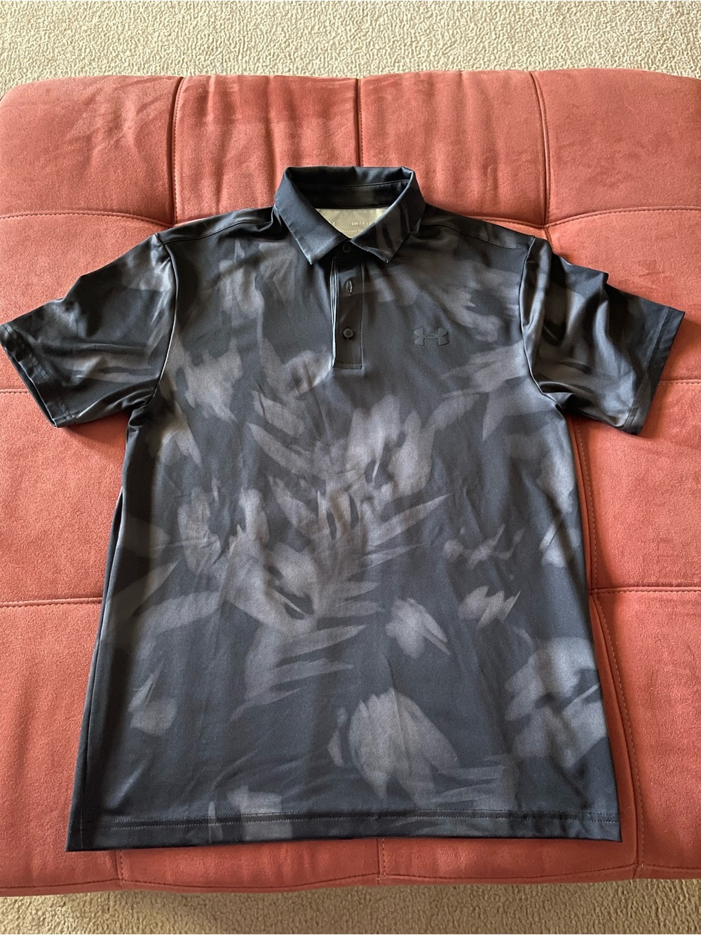 Under Armour Men’s Black Camo Short-Sleeve Playoff Polo